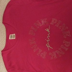Victoria secret pink t-shirt Xl red